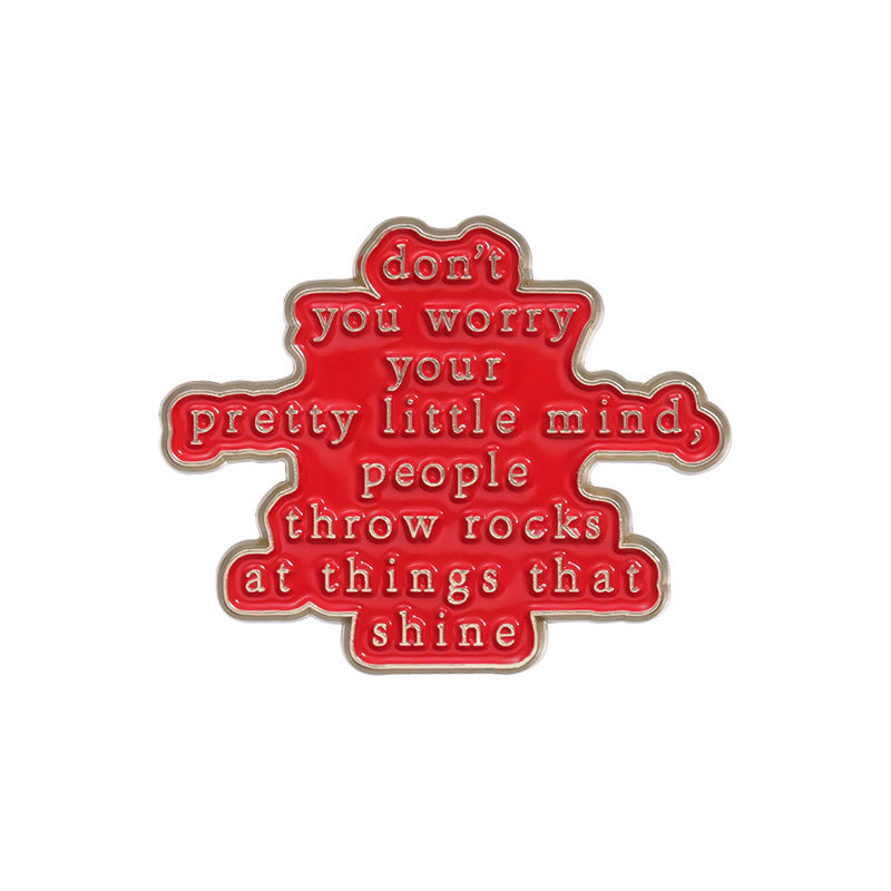All-matching Simple Style Badge Fixed Safety Pin