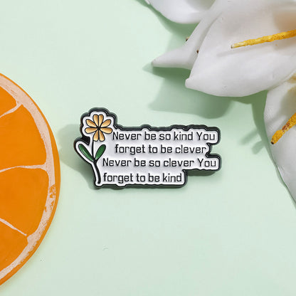 All-matching Simple Style Badge Fixed Safety Pin