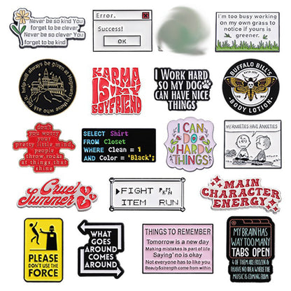 All-matching Simple Style Badge Fixed Safety Pin
